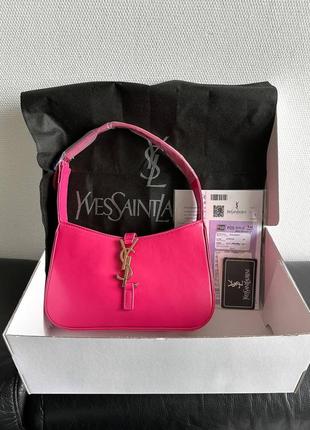 Сумка женская в стиле ysl hobo pink