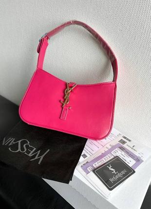 Сумка женская в стиле ysl hobo pink6 фото