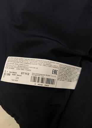 Зимова куртка пуховик mango man темно синя вовняна6 фото