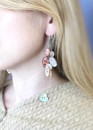 Сережки "лунарія" 2