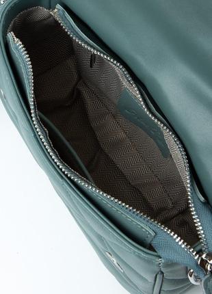 Женская небольшая кожаная сумка хаки alex rai молодежные мини сумочки и клатчи из натуральной кожи6 фото