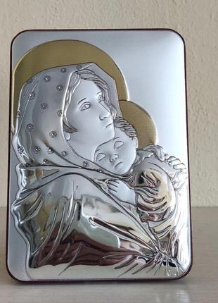 Греческая икона prince silvero богородица с младенцем 10х14 см ma/e980/3x 10х14 см1 фото
