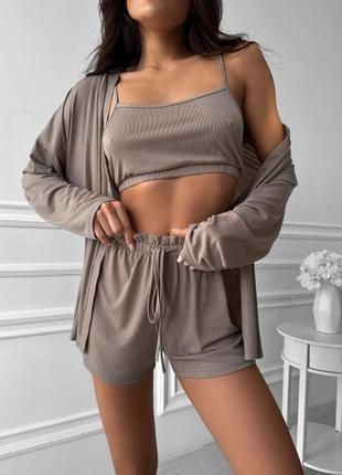 Пижама vanesa cappuccino shorts