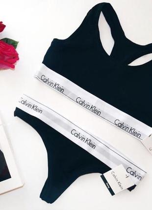 Женское белье calvin klein modern cotton ( топик/трусики )