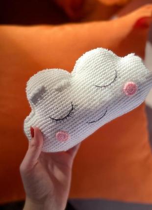 Хмаринка облако амигуруми тучка крючком 3