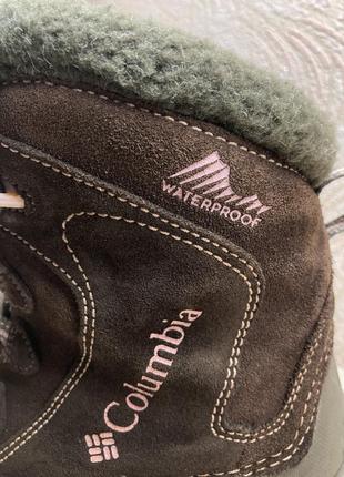 Зимние кожаные ботинки, сноубутсы columbia.6 фото