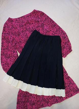 Юбка миди плиссе