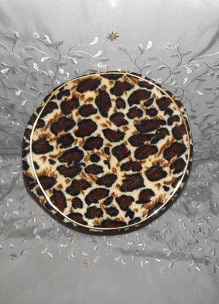 Новая бархатная сумочка ридикюль леопардовый принт7 фото