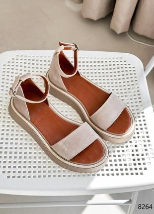 Босоножки натуральная замша