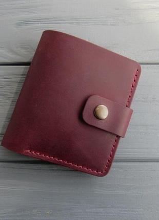 Небольшой женский кошелек из натуральной кожи_карманный кожаный кошелек4 фото