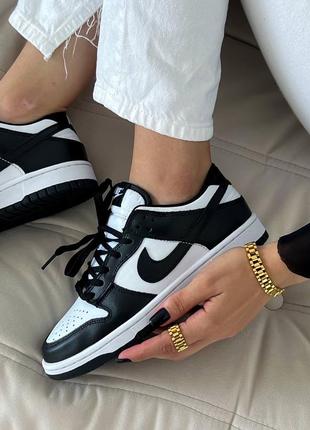 Жіночі кросівки в стилі nike dunk sb panda.4 фото