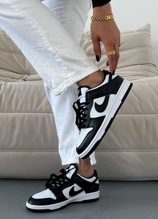 Жіночі кросівки в стилі nike dunk sb panda.1 фото