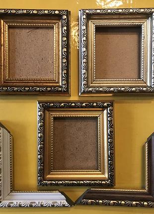Багетная рамка 10 х 12 см (окно 9 х 11 см ) или ваш размер для фото,иконы,вышивки.стекло,двп,крепление