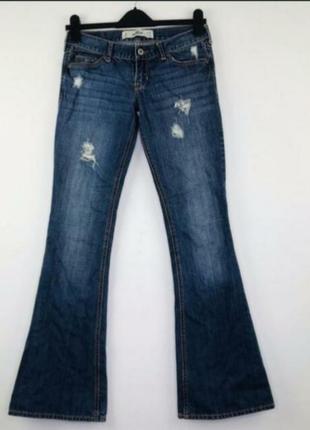 Стильні джинси кльош низька посадка бренд