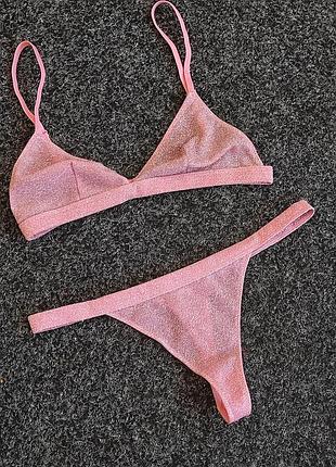 Інтимна білизна блискуча рожева