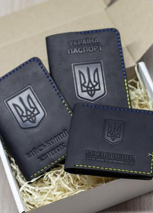 Набір обкладинок на убд, військовий квиток та паспорт "palianytsia"