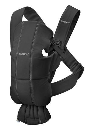 Сумка-кенгуру ерго рюкзак baby bjorn mini cotton black