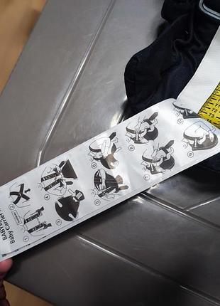 Сумка-кенгуру ерго рюкзак baby bjorn mini cotton black9 фото