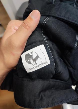 Сумка-кенгуру ерго рюкзак baby bjorn mini cotton black4 фото