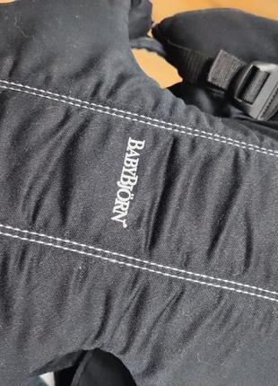 Сумка-кенгуру ерго рюкзак baby bjorn mini cotton black10 фото