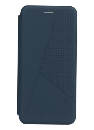 Чехол-книжка twist кожа samsung galaxy a03s dark blue
