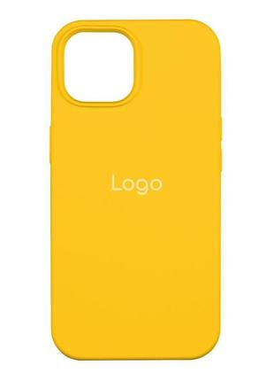 Чехол spase silicone case full size aa iphone 15 sunglow