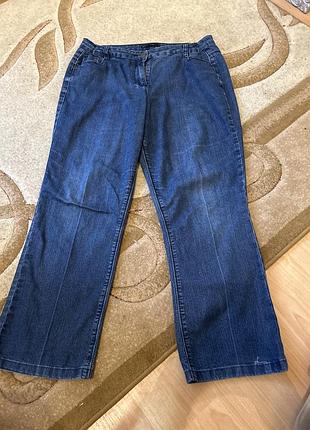 Коттоновые укороченные джинсы boot leg