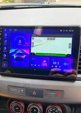 Магнітола android mitsubishi lancer x, 2/32, 4 ядра + рамка!2 фото