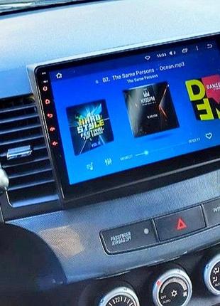 Магнітола android mitsubishi lancer x, 2/32, 4 ядра + рамка!5 фото