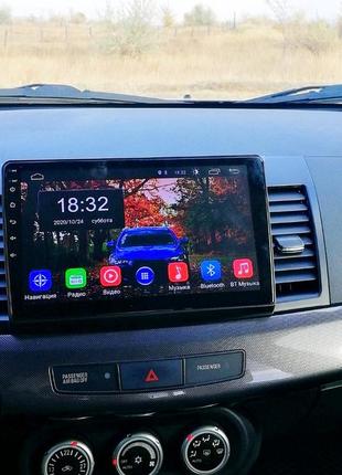Магнітола android mitsubishi lancer x, 2/32, 4 ядра + рамка!4 фото