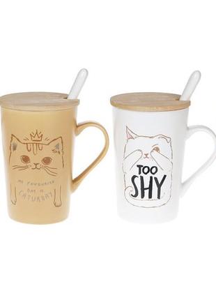 Кружка заварочная bona di котики 577-548 490 мл