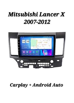 Магнітола android mitsubishi lancer x, 2/32, 4 ядра, carplay + рамка!