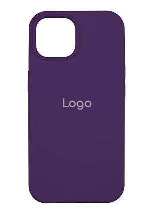 Чехол spase silicone case full size aa iphone 15 purple
