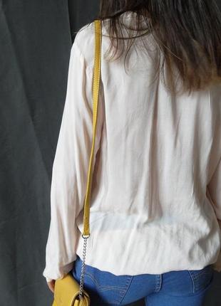 Блузка с длинным рукавом из натуральной ткани5 фото