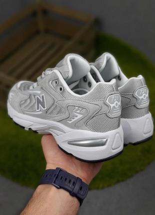 Кроссовки new balance 725 свет серые на белой4 фото