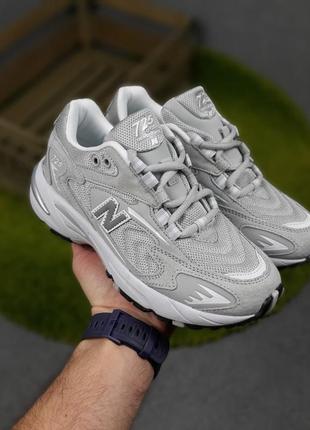 Кроссовки new balance 725 свет серые на белой3 фото