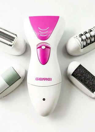 Універсальна пемза для ніг gemei gm-7006 4в1, чистка для п'ят, шліфувальна машинка zv-295 для п'ят