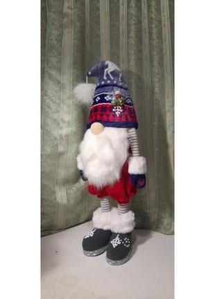 Скандинавський гном. новорічний великий гном. різдвяний гном на ніжках.3 фото