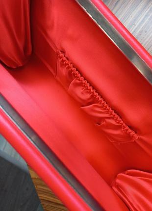 Красная сумочка клатч в стиле ретро3 фото