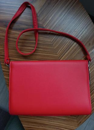 Красная сумочка клатч в стиле ретро4 фото