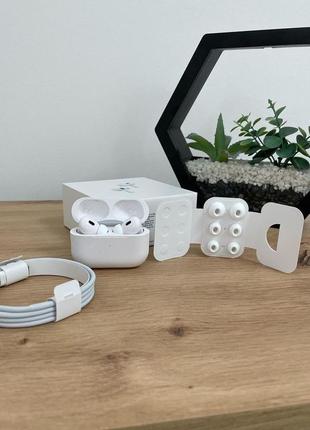Навушники airpods pro 2 без помилки ios 17 white бездротові для apple + гарантія та чохол у подарунок!
