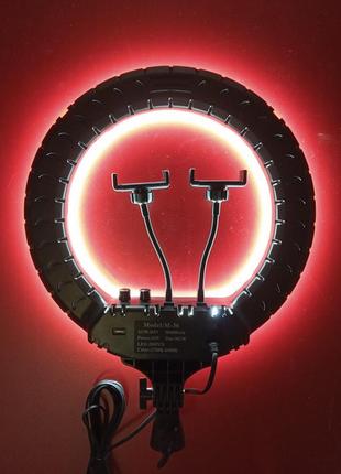 Кольцевая лампа 36см ring light rl14 со штативом 2м + пульт управления 36см