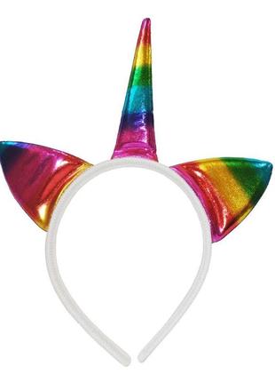 Ушки единорога радужные