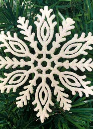 Украшение снежинка ажурный узор