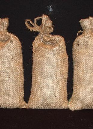 Мешочек подарочный (26*12 см). 100% мешковина с бечёвочными завязками