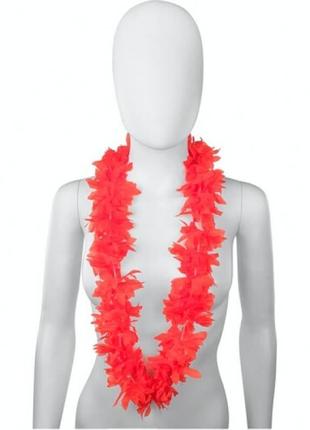 Гавайський вінок (лея), намисто, вінок червоний