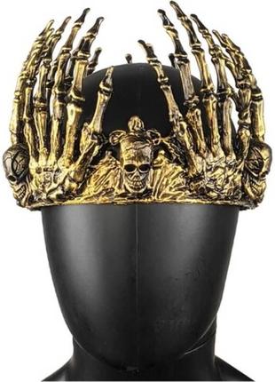 Корона король олаф золотистая