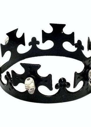 "повелитель тьмы". корона с черепами карнавальная
