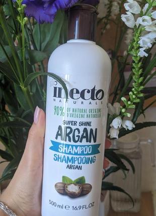 Шампунь argan super shine inecto lambre арган супер сяйво 500 мл