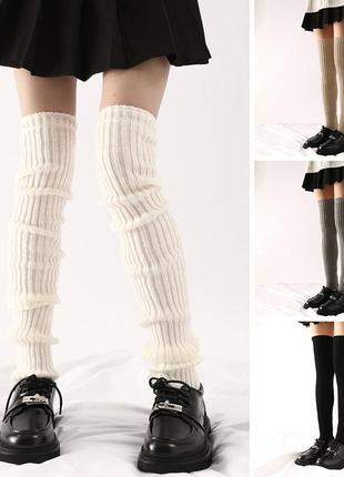 Гетри в рубчик низькі рожеві one size4 фото
